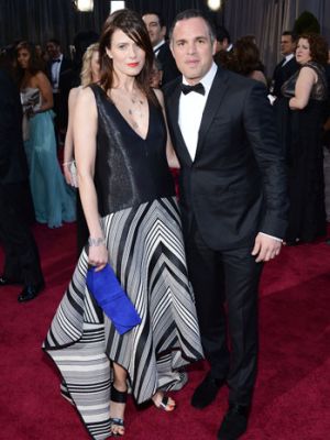 Mark Ruffalo and Sunrise Coigney - 85th Annual Academy Awards - Arrivals